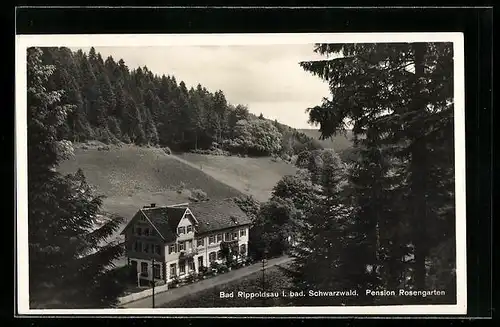 AK Bad Rippoldsau /bad. Schwarzwald, Pension Rosengarten