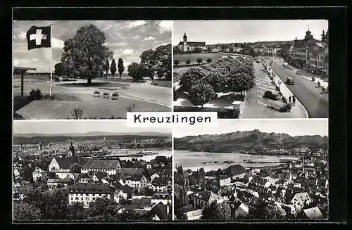 AK Kreuzlingen, Ortsansichten aus der Vogelschau