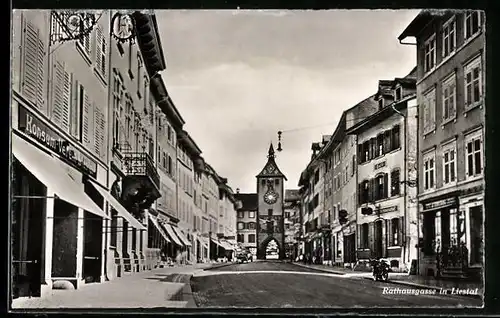 AK Liestal, Blick in die Rathausgasse