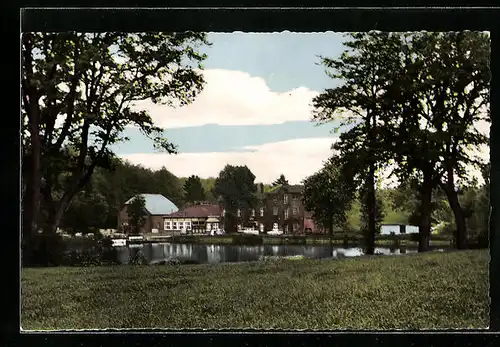 AK Lasbek, Gasthaus Lasbeker Mühle mit See