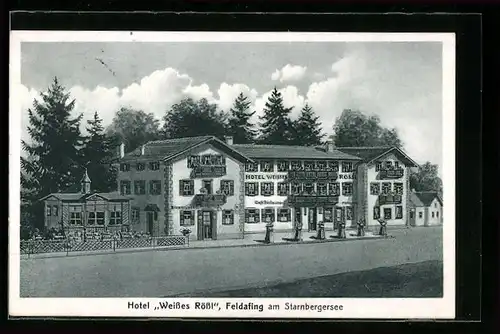 AK Feldafing a. Starnbergersee, Hotel Weisses Rössl