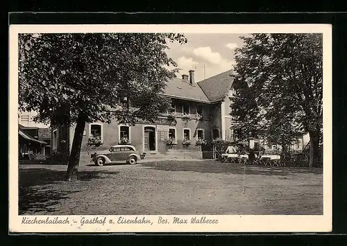 AK Kirchenlaibach, Gasthof zur Eisenbahn