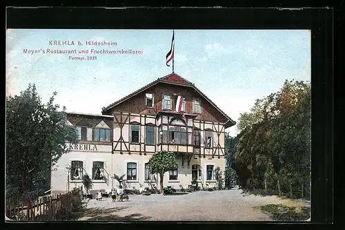 AK Krehla b. Hildesheim, Meyer`s Restaurant und Fruchtweinkellerei