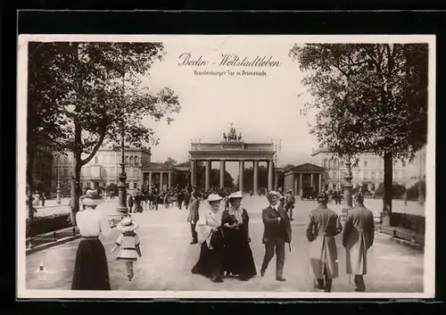 AK Berlin, Brandenburger Tor, Fotomontage