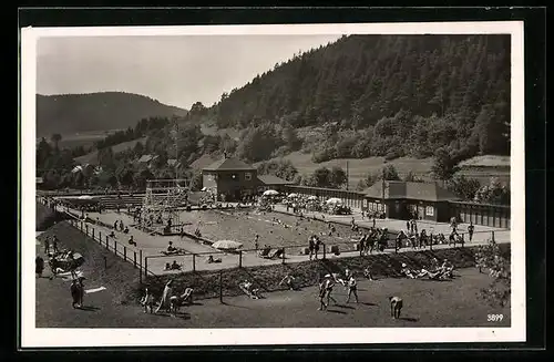 AK Leutenberg i. Thür., Sommerbad im Ilmtal