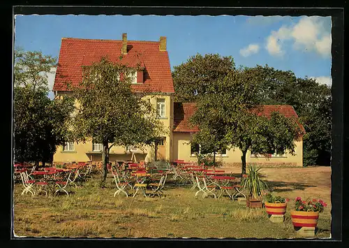 AK Bad Kreuznach, Restauration und Pension zur Bastei auf dem Rotenfels