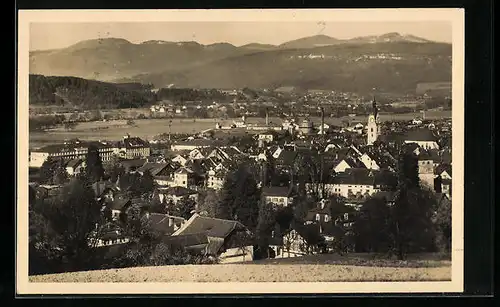 AK Zofingen, Ortsansicht mit Bergkulisse