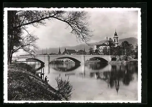 AK Solothurn, Ortsansicht mit Röthibrücke