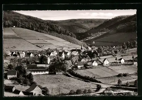 AK Bödefeld /Hochsauerland, Ortsansicht aus der Vogelschau