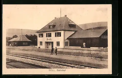 AK Boll, am Bahnhof