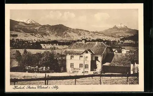 AK Haslach-Wertach i. Allg., Hotel Wertacher Hof