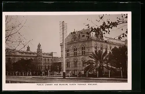 AK Adelaide, Public Library and Museum, North Terrace