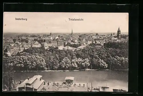 AK Insterburg, Totalansicht mit Weitblick