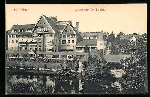 AK Bad Elster, Sanatorium d. Dr. Köhler