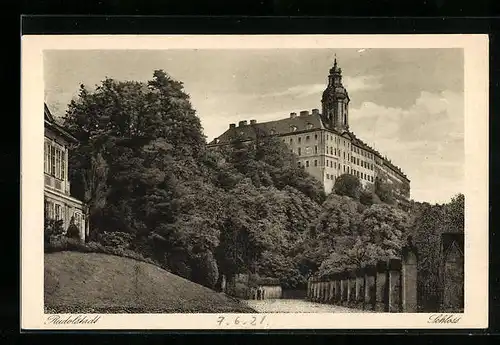 AK Rudolstadt /Thüringen, Schloss Heidecksburg