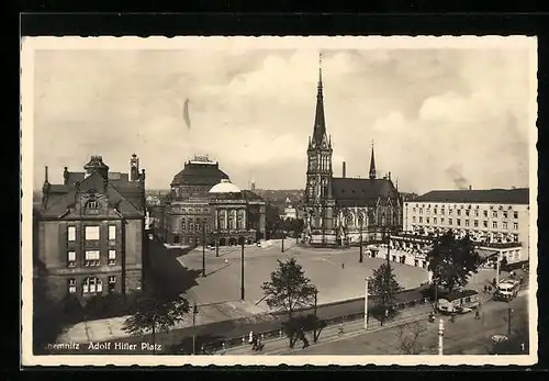 AK Chemnitz, Platz mit Kirche