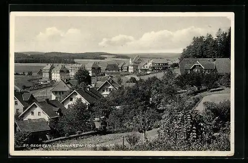 AK St. Georgen i. Schwarzw., Teilansicht