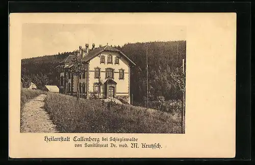 AK Schirgiswalde, Heilanstallt Callenberg, Dr. med. M. Krutzsch