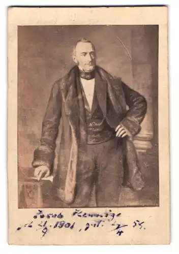 Fotografie C. Pohlmann, Magdeburg, Portrait Karl Joachim Jacob Hennige, Magdeburger Kommerzienrat und Mäzen