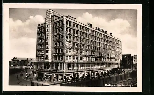 AK Berlin, Alexanderplatz, das HO Kaffeehaus