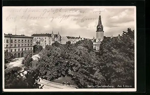 AK Berlin, Charlottenburg, Parkanlagen am Lützow