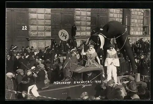 AK München, Festumzug Karneval 1929