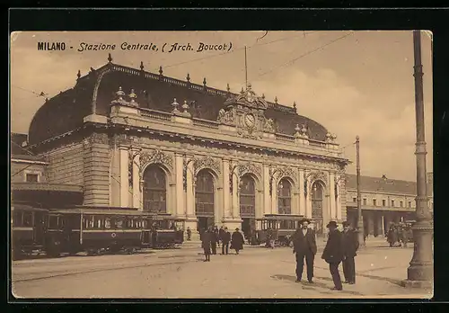 AK Milano, Stazione Centrale, Bahnhof