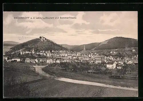 AK Biedenkopf a. d. Lahn, Ortsansicht mit Umland