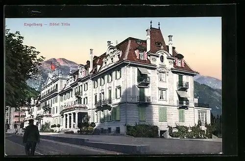 AK Engelberg, Hotel Titlis, Eckfassade