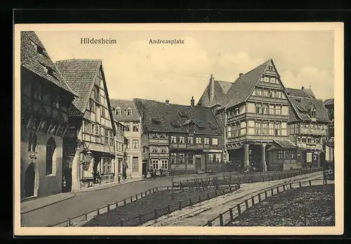 AK Hildesheim, der Andreasplatz