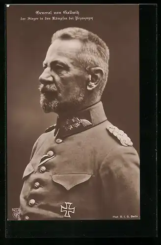 AK General von Gallwitz, der Sieger in den Kämpfen bei Przasznysz