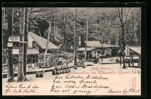 AK Uttewalder Grund, Restaurant zur Wald-Idylle