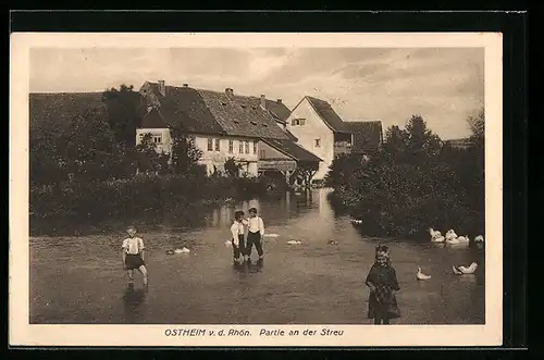 AK Ostheim v. d. Rhön, Partie an der Streu