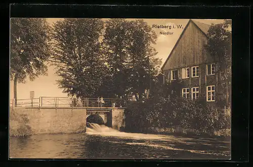 AK Rietberg i. W., Blick auf Nordtor