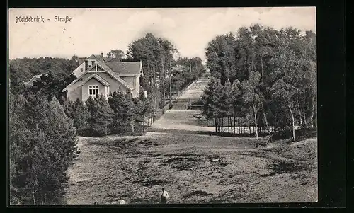 AK Heidebrink, Blick in die Strasse