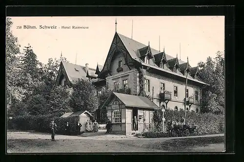 AK Dittersbach, Hotel Rainwiese