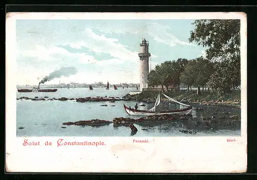 AK Constantinople, Fanaraki, Leuchtturm