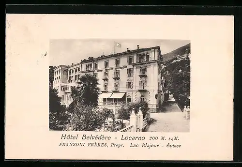 AK Locarno, Hôtel Belvédère