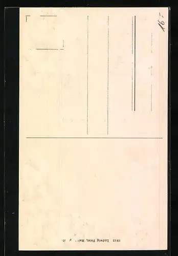 AK Mülheim /Mosel, Ortspartie mit Geschäftshaus und Ortsansässigen aus der Vogelschau