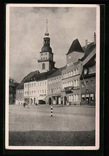 AK Frankenberg, Blick auf Markt