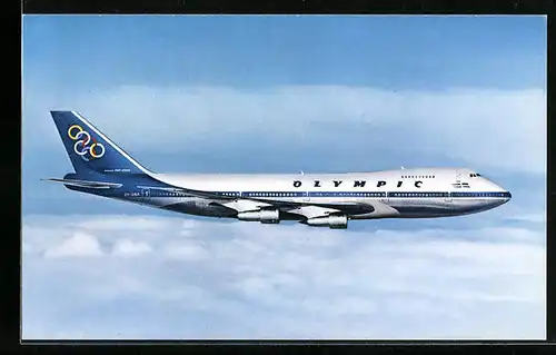 AK Flugzeug, Boeing 747200 B Jumbo Jet der Olympic Airways