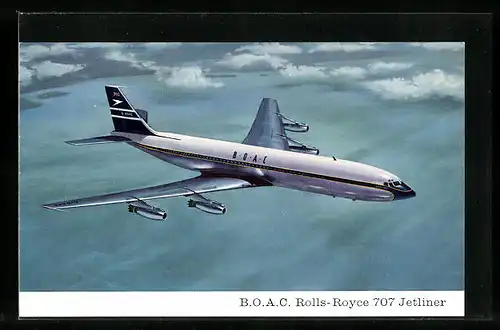 AK Flugzeug Rolls-Royce 707 Jetliner der B. O. A. C.