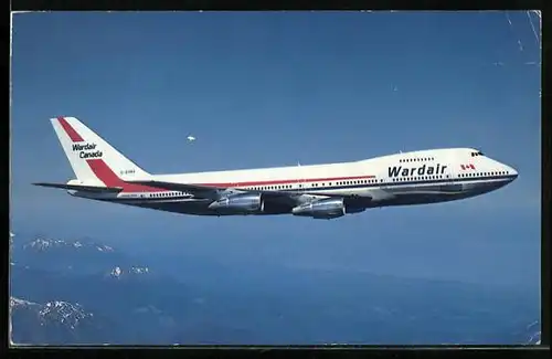 AK Flugzeug Boeing 747 der Wardair Canada
