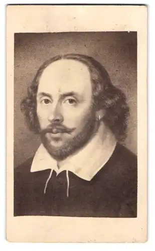 Fotografie E. H. Schroeder, Berlin, Portrait William Shakespeare, Schriftsteller