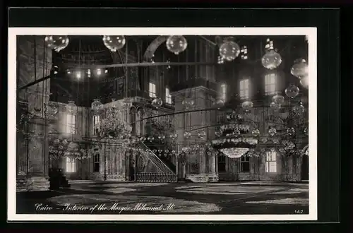 AK Cairo, Interior of the Mosque Mohamed Ali