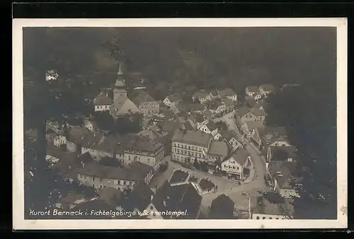 AK Berneck /Fichtelgeb., Ortsansicht vom Sonnentempel