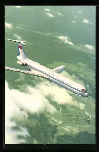 AK The giant IL-62 passenger-turbojet, Flugzeug