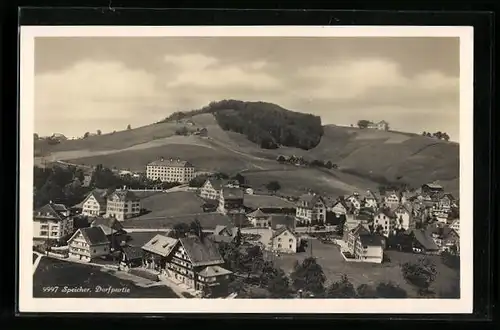 AK Speicher, Dorfpartie aus der Vogelschau