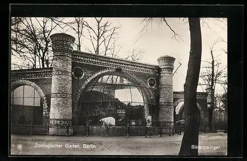 AK Berlin, Zoologischer Garten, Bärenzwinger