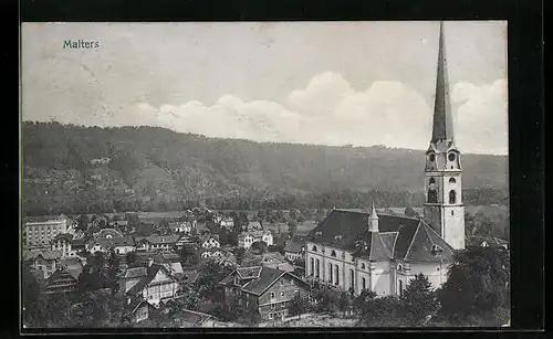 AK Malters, Blick zur Kirche